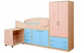 Набор мебели для детской Юниор -12.2 (700*1860) МДФ матовый в Агрызе - agryz.mebel-74.com | фото
