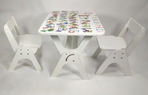 Детский растущий стол-парта и два стула Я САМ "Умка-Дуо" (Алфавит) в Агрызе - agryz.mebel-74.com | фото