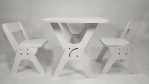 Детский растущий стол-парта и два стула Я САМ "Умка-Дуо" (Белый) в Агрызе - agryz.mebel-74.com | фото