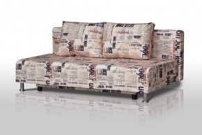 Диван-кровать Комфорт без подлокотников Принт "Gazeta" (2 подушки) в Агрызе - agryz.mebel-74.com | фото