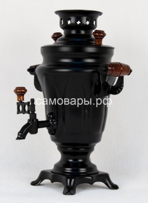 Электрический самовар "Черный Русский" матовый тюльпан на 1,5 литра. Ограниченная серия. в Агрызе - agryz.mebel-74.com | фото