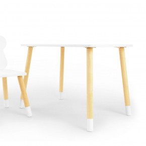 Комплект детской мебели стол и стул Звездочка (Белый/Белый/Береза) в Агрызе - agryz.mebel-74.com | фото