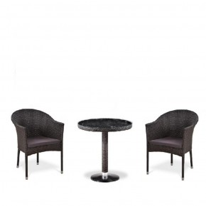 Комплект плетеной мебели T601/Y350A-W53 Brown (2+1) в Агрызе - agryz.mebel-74.com | фото