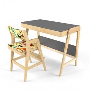 Комплект растущий стол и стул с чехлом 38 попугаев «Вуди» (Серый, Береза, Монстры) в Агрызе - agryz.mebel-74.com | фото