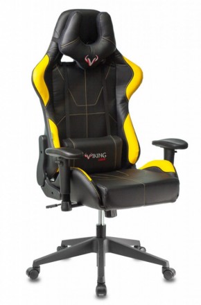 Кресло игровое Бюрократ VIKING 5 AERO YELLOW черный/желтый в Агрызе - agryz.mebel-74.com | фото