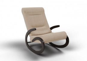 Кресло-качалка Мальта 10-Т-П (ткань/венге) ПЕСОК в Агрызе - agryz.mebel-74.com | фото