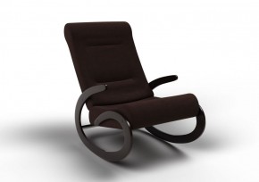 Кресло-качалка Мальта 10-Т-Ш (ткань/венге) ШОКОЛАД в Агрызе - agryz.mebel-74.com | фото