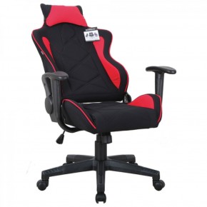 Кресло компьютерное BRABIX GT Racer GM-101 + подушка (ткань) черное/красное (531820) в Агрызе - agryz.mebel-74.com | фото