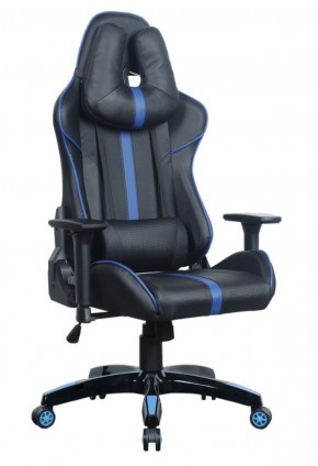 Кресло компьютерное BRABIX "GT Carbon GM-120" (черное/синее) 531930 в Агрызе - agryz.mebel-74.com | фото