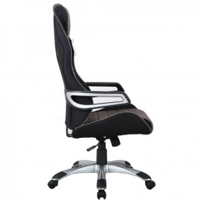 Кресло компьютерное BRABIX Techno GM-002 (ткань) черное/серое, вставки белые (531815) в Агрызе - agryz.mebel-74.com | фото