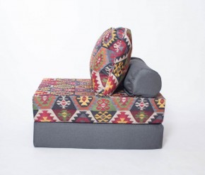 Кресло-кровать-пуф бескаркасное Прайм (мехико серый-графит) в Агрызе - agryz.mebel-74.com | фото