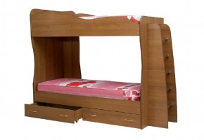 Кровать детская 2-х ярусная Юниор-1 (800*2000) ЛДСП в Агрызе - agryz.mebel-74.com | фото