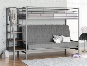 Кровать двухъярусная с диваном "Мадлен-3" (Серый/Серый) в Агрызе - agryz.mebel-74.com | фото