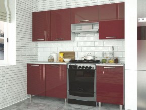 Модульная кухня Танго бордо в Агрызе - agryz.mebel-74.com | фото