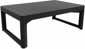 Раскладной стол Лион с регулируемой высотой столешницы (Lyon rattan table) графит (h400/650) в Агрызе - agryz.mebel-74.com | фото