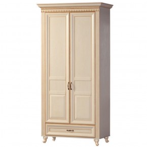 Шкаф для одежды 2-х дверный №471 Марлен Кремовый белый в Агрызе - agryz.mebel-74.com | фото