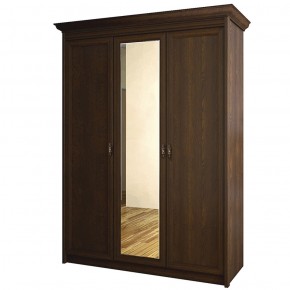 Шкаф для одежды 3-дверный с зеркалом №671 Флоренция Дуб оксфорд в Агрызе - agryz.mebel-74.com | фото