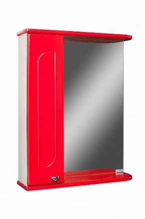 Шкаф-зеркало Радуга Красный 50 левый АЙСБЕРГ (DA1122HZR) в Агрызе - agryz.mebel-74.com | фото