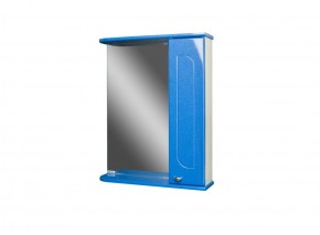 Шкаф-зеркало Радуга Синий металлик 50 ПРАВЫЙ АЙСБЕРГ (DA1128HZR) в Агрызе - agryz.mebel-74.com | фото