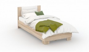 Спальня Аврора Кровать 120 со встроенным основанием под матрас Дуб сонома/Белый в Агрызе - agryz.mebel-74.com | фото