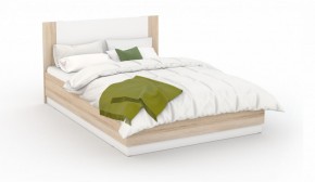 Спальня Аврора Кровать 160 с подъемным механизмом Дуб сонома/Белый в Агрызе - agryz.mebel-74.com | фото