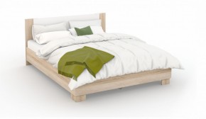 Спальня Аврора Кровать 160 со встроенным основанием под матрас Дуб сонома/Белый в Агрызе - agryz.mebel-74.com | фото