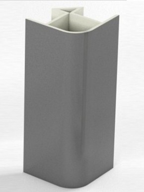 Угловое соединение для цоколя 90 гр. h100 мм (Алюминий, Белый, Черный, Сонома) в Агрызе - agryz.mebel-74.com | фото