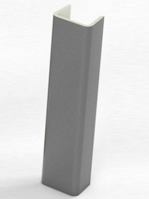 Торцевая заглушка  для цоколя h100 мм (Алюминий, Белый, Черный, Сонома) в Агрызе - agryz.mebel-74.com | фото